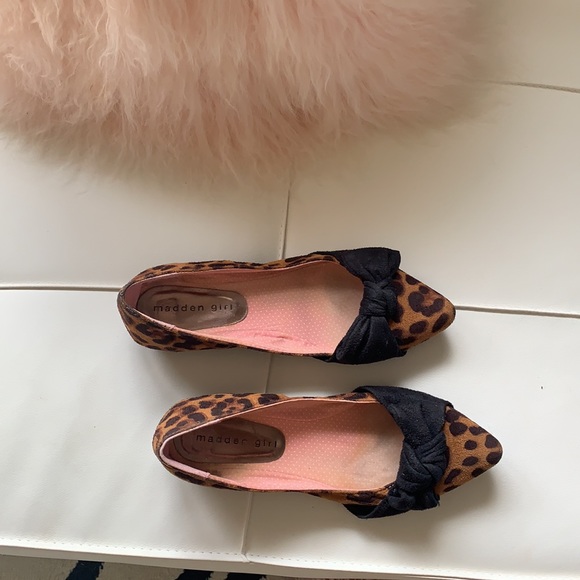 Leopard flats with bows by Madden Girl size 7 - Picture 7 of 10
